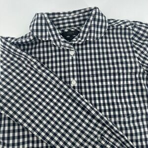 J.Crew Boy Gingham Check Button Down Shirt Top Long Sleeve Women's 0